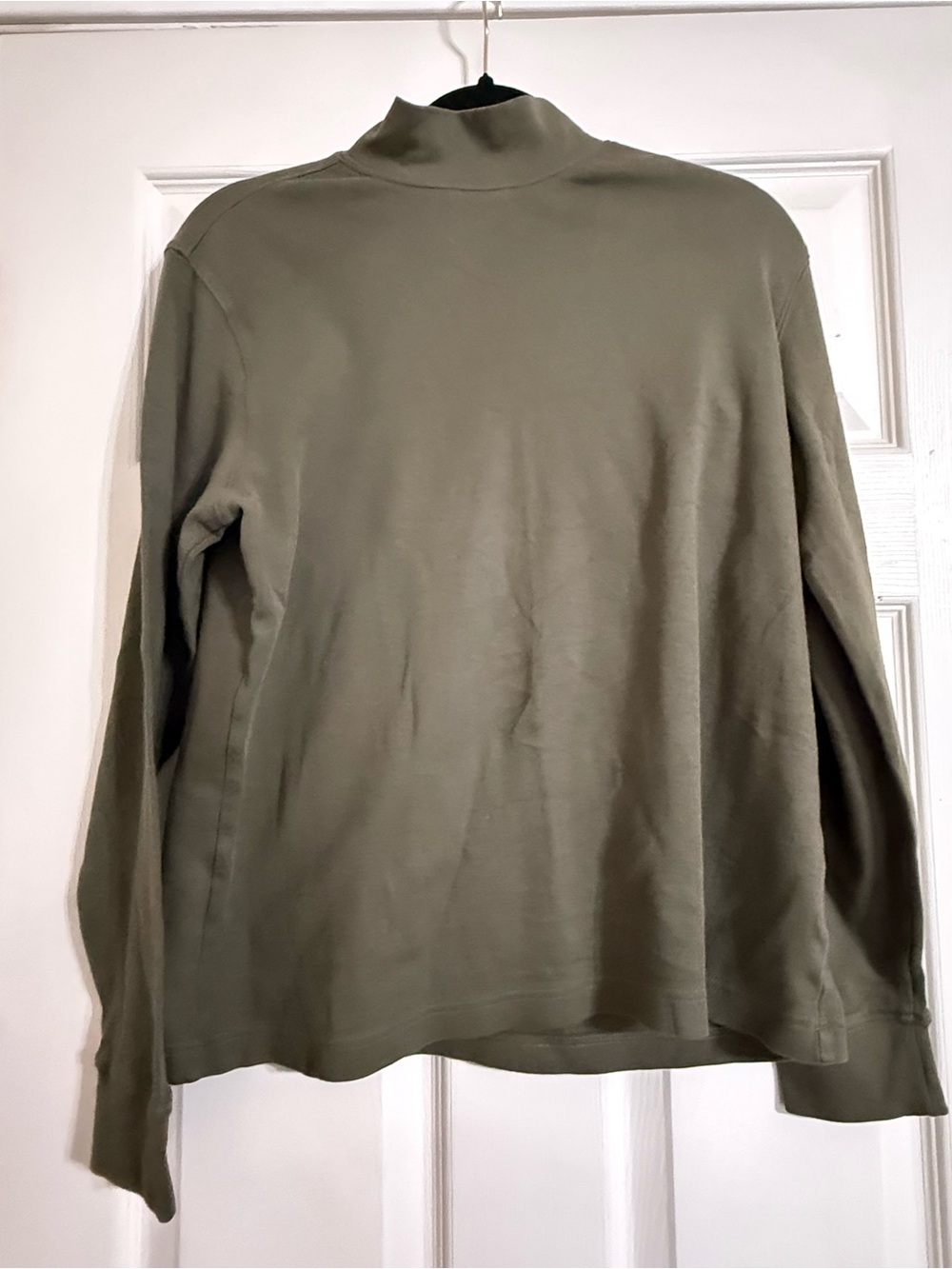 Lands' End Women's Olive Green Long Sleeve Turtleneck Tee